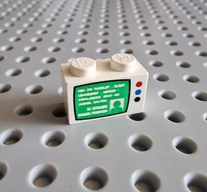 Lego Classic Space 1x2 bloque de construcción blanco monitor ordenador 3004 3004px4 K031 - Imagen 1 de 1