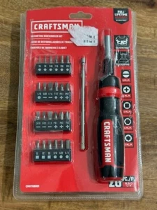 Craftsman Ratcheting Screwdriver Multibit Set 26 Piece CMHT68001 Telescoping - Picture 1 of 10