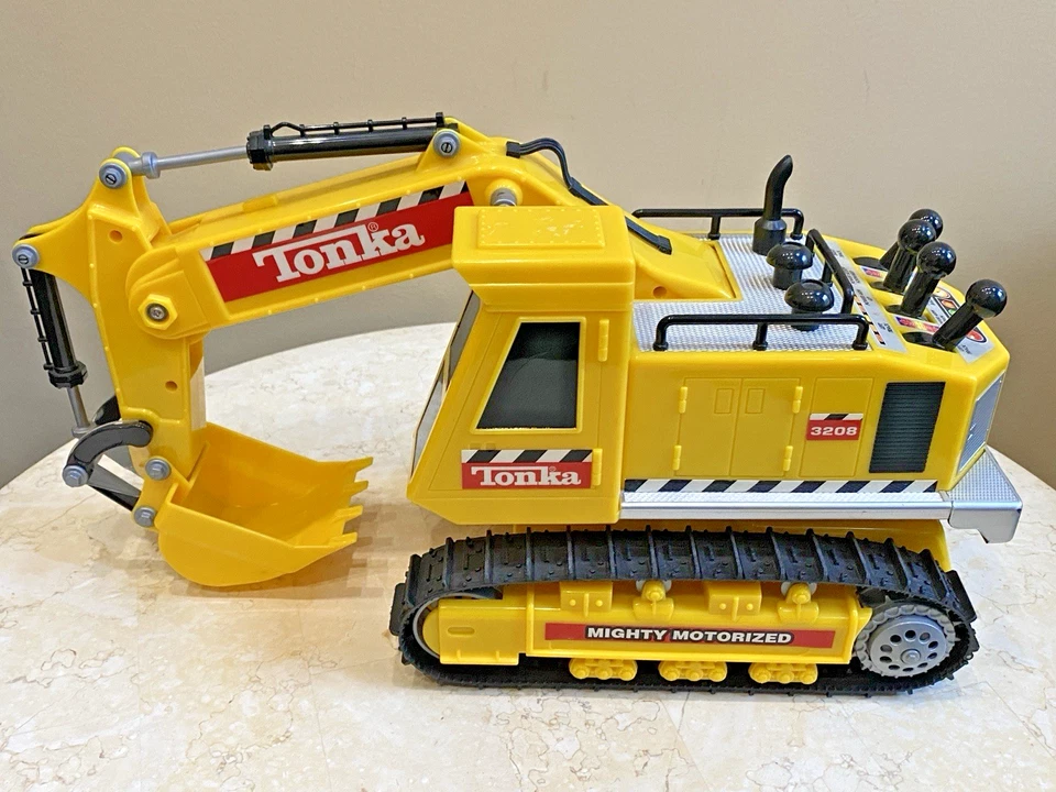 Controles manuales electrónicos Tonka excavadora 3208 vintage 1999 probados funciona Foto 1 de 4