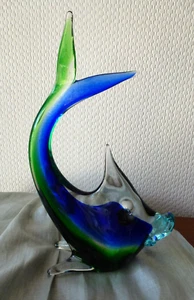 Murano Fisch - Sommerso - Glas 3farbig - 60er 70er Jahre  - Vintage Retro - Bild 1 von 10