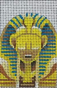 Needlepoint Handpainted Colors of Praise Luggage Insert Egypt 3x2 - Picture 1 of 1