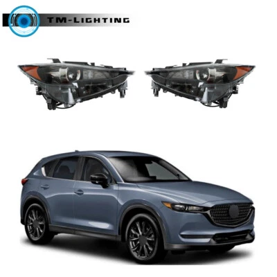 Conjunto de faros sin AFS para Mazda CX5 2017-2021 lado izquierdo+derecho negro tipo LED Foto 1 de 4