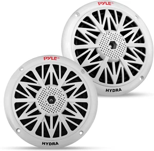 Dual 5.25'' Water Resistant Marine Speakers, 2-Way Full Range Stereo Sound, 150 - Picture 1 of 11