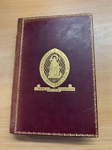 1912 "THE WONDERS OF MODERN ENGINEERING" ILLUSTRATED ANTIQUE LEATHER BOOK (P4) - Picture 1 of 17