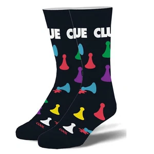 COOL SOCKS Men's Crew Socks - Clue Pieces (Cluedo)-(UK 6-12 | EU 40-46) - Picture 1 of 2
