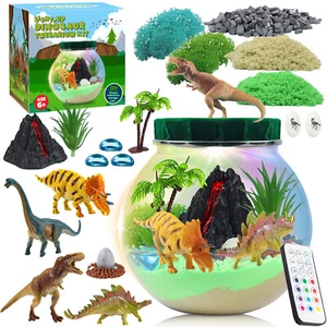 Dinosaurier Licht-Up Terrarium Kit Dinosaurier Malerei Kunst und Handwerk Sets - Bild 1 von 8