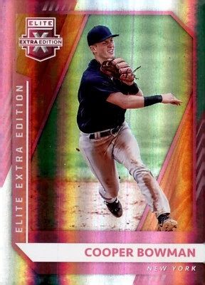 2021 Panini Elite Extra Edition - Cooper Bowman #122 Pink - Image 1 of 2
