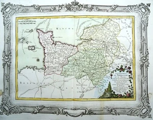 Normandie L. C. Desnos / M. Brion, 1766, Gouvernements de Normandie et du Havre - Picture 1 of 6