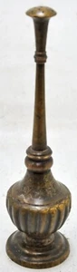 Antique Brass Gulabdani Holy Water Bottle Original Old Hand Crafted Engraved - Picture 1 of 7