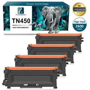 4pc TN450 Toner Compatible For Brother TN420 HL-2240D HL-2250DNR HL-2275DW - Picture 1 of 6