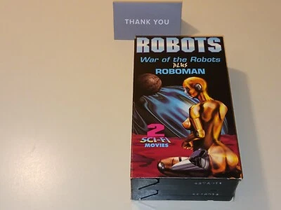 ROBOTS: WAR OF THE ROBOTS & ROBOMAN 2×VHS NTSC 1994 Simitar Vintage - Image 1 of 4