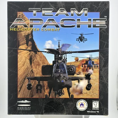 Team Apache: Helicopter Combat, 1998, Big Box, New & Sealed - Image 1 of 4