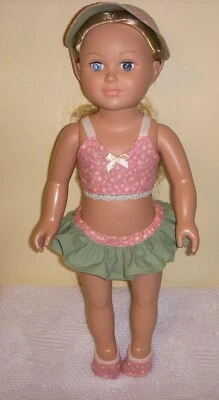 Ropa de muñeca de 18 pulgadas que se adaptará a la mayoría de las muñecas de 18", casera, 2 piezas. traje de baño + Foto 1 de 2