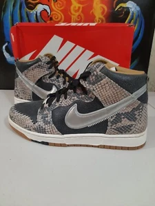 Nike Dunk High Cmft Prm Qs "Crocodile Dundee" Snakeskin DS Size 11 - Picture 1 of 17