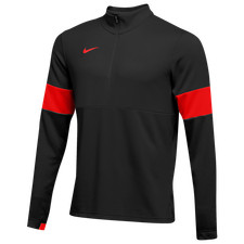 Nike Mens Therma 1/2 Zip Long Sleeve Shirt Mens Size Large Black/Red Ao5919-013