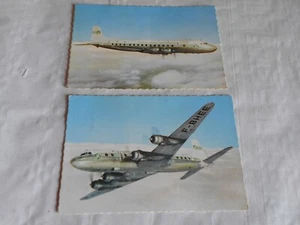 Vintage postcards Compagnie de transports Aeriens intercontinentaux Super DC 6B - Foto 1 di 4