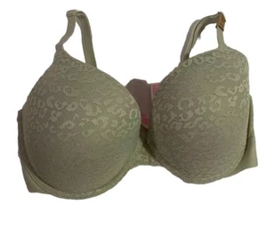 Victoria’s Secret PINK BH Damen 34DD Salbeigrün Push Up Neu mit Etikett - Bild 1 von 4