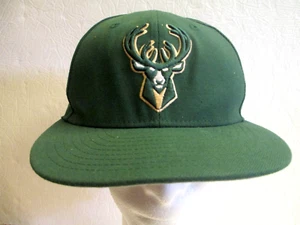 NBA Milwaukee Bucks New Era 9Fifty Green Embroidered Buck Snapback Hat Cap - Picture 1 of 11