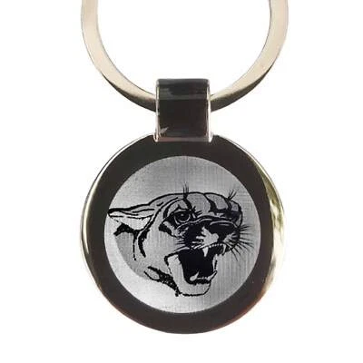 MARKENKOS Puma Gravur Schlüsselanhänger Puma Raubkatze als Fotogravur & eigene Textgravur