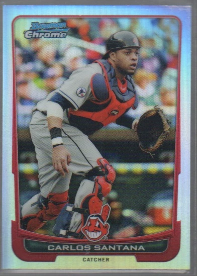 CARLOS SANTANA 2012 BOWMAN CHROME REFRACTOR CARD #51 - Image 1 of 1