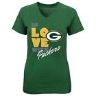 Green Bay Packers Pave Tri-Blend Big Girls' Green Shirt