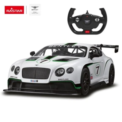 Rastar RC Bentley Continental GT3 Kinder Spielzeugauto mit Fernbedienung weiß 70600 Maßstab 1:14