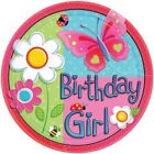 Garden Girl Party Plates  - Children's Partyware - Pack - 8