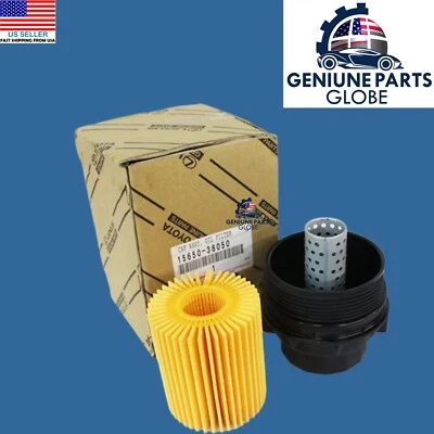 正品 原始设备制造商 LEXUS 10-23 GX460 油过滤器 带 ELEMENT CAP HOUSING 15650-38050 — 第 1/4 张图片