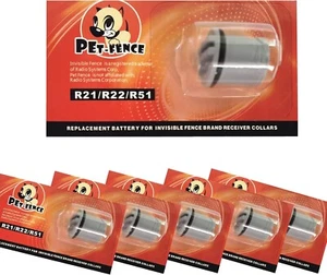 PET-Fence Dog Collar Batteries, Compatible with Invisible Fence Batteries, R21 - Picture 1 of 6