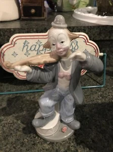Vintage 1992 Paul Sebastian Fine Porcelain Clown Violinist Figurine 8.25" - Picture 1 of 5