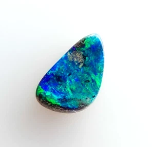 Australian Boulder Opal, Solid Natural Opal Green Blue 10x6x2.2mm 1ct 11748 - Picture 1 of 6