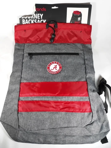 Alabama Crimson Tide Journey Backsack College School Team Backpack Tote Bag Red Cover