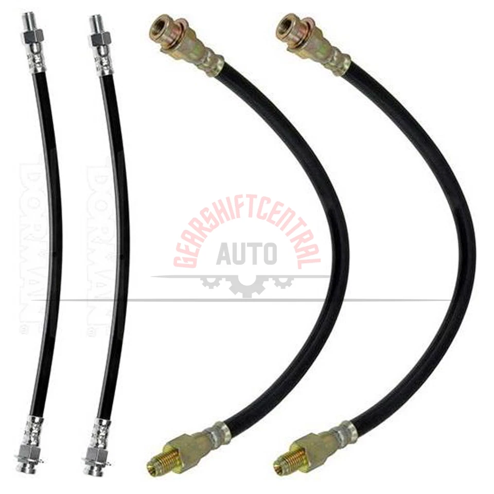 Manguera hidráulica de freno Dorman delantero trasero 4 piezas para Dodge 880 1963 1964 1965 Foto 1 de 4