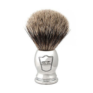 Parker Safety Razor Pure Badger Chrome Handle Handmade Shaving Brush with Stand