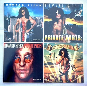 HOWARD STTREN Private Parts 1997 Promocional Set de 4 Pegatinas en Una Hoja Como Nuevo - Imagen 1 de 6