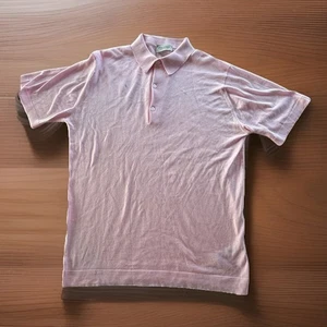 John Smedley Roth Poloshirt Herren Large Sea Island Baumwolle Made In England - Bild 1 von 6