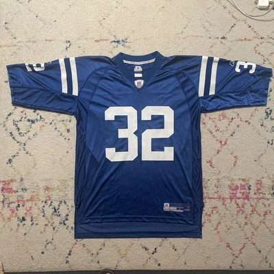 Футболка Indianapolis Colts большая Edgerrin James мужская синяя Reebok большая - Изображение 1 из 4