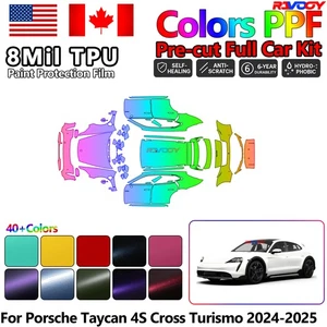 Precut PPF Paint Protection Film For Porsche Taycan 4S Cross Turismo 2024-2025 - Picture 1 of 17