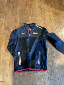 Maryland Terrapins Under Armour Pullover Mens Small Black - Picture 1 of 6