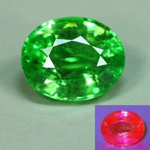 3,86 quilates_piedra preciosa única_granate verde tsavorita 100 % natural sin calefacción_Kenia - Imagen 1 de 5