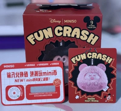 Miniso Disney Mickey Fun Crash Pink *Heart Mickey* - Confirmado - Bolsa Sellada Foto 1 de 3