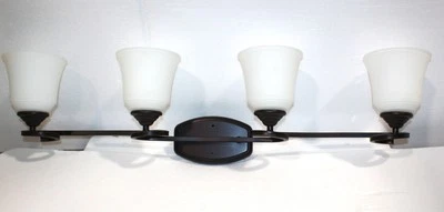 Sunset 4-Light Marston Vanity 100W Provincial Bronze F16014-64 - Image 1 of 4