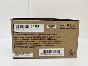 Dell 2335dn 2355dn Black Toner Cartridge 593-10330 CR963 - Picture 1 of 13