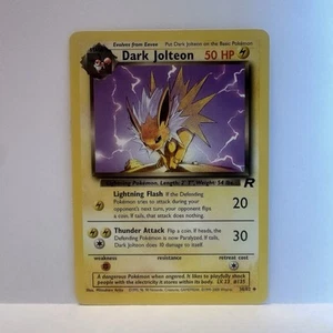 Dark Jolteon #38/82 Team Rocket Non-Holo Pokemon TCG - Picture 1 of 7