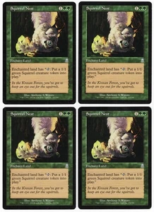Squirrel Nest x4 4x 2001 Odyssey PLAYSET Green Uncommon Enchantment MTG NM AZ1 - Picture 1 of 2