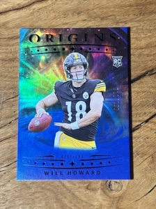 2025 Panini Origins - Will Howard #120 - Holo Blue 011/199 - Steelers, SSP - Bild 1 von 1