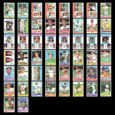 1976 Topps Lot 50 Vintage Baseball Cards VG MLB Set Bulk Dealer Collection - Image 1 of 4