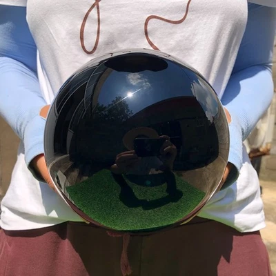 8.6LB Natural Obsidian Quartz sphere Crystal Ball Mineral specimen Healing - Image 1 of 4