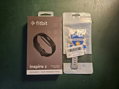 Fitbit Inspire 2 Fitness Activity Tracker +Heart Rate Monitor Black Band Opn Box - Image 1 of 3