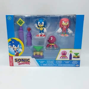 Sonic The Hedgehog Action Figures 2.5" Oil Ocean Quest. Sonic, Knuckles & Octus - Picture 1 of 2